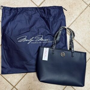 Marylin Monroe Navy Blue Tote Bag